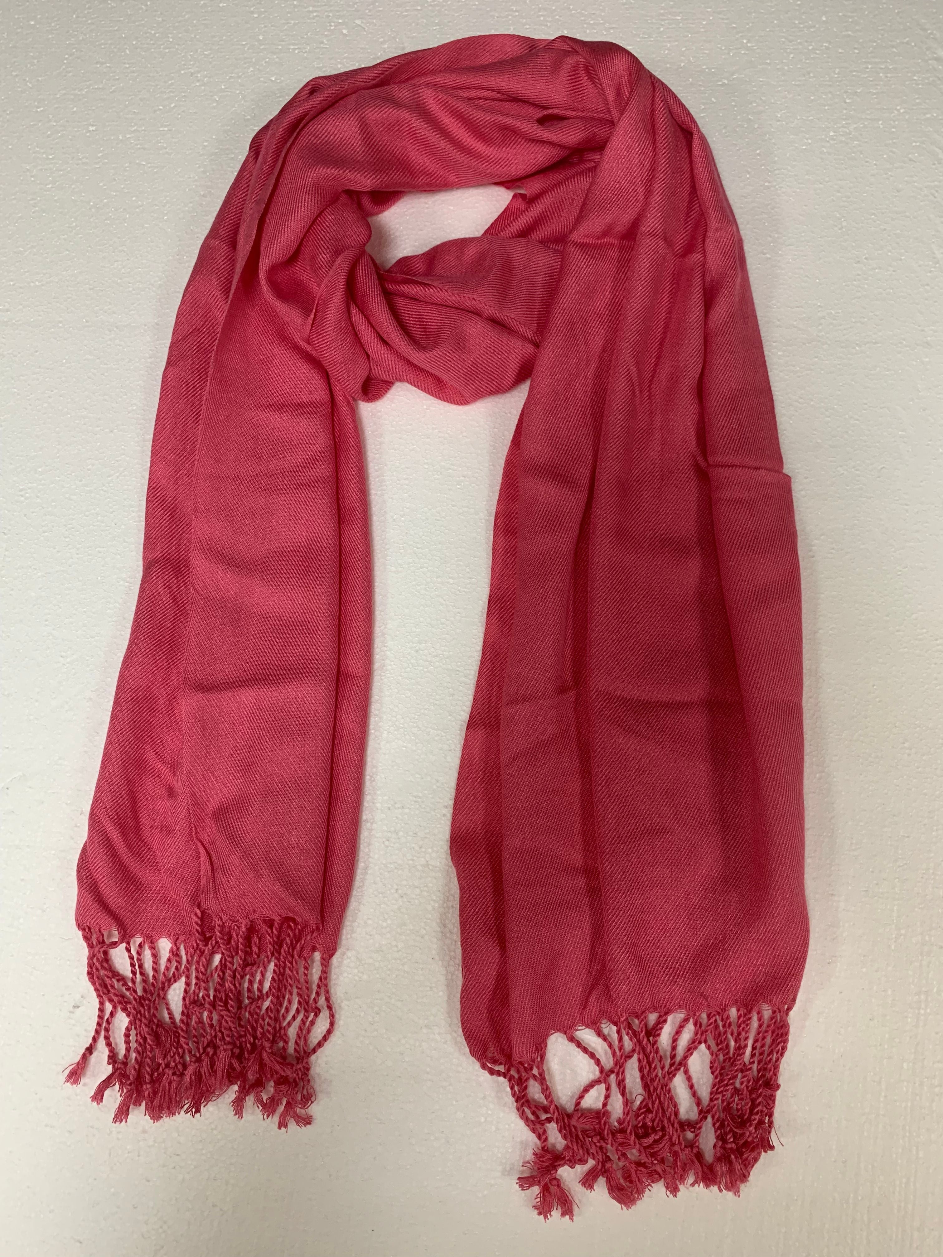Soft Lightweight Pink Pashmina Scarf