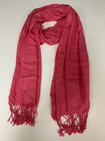 Soft Lightweight Pink Pashmina Scarf