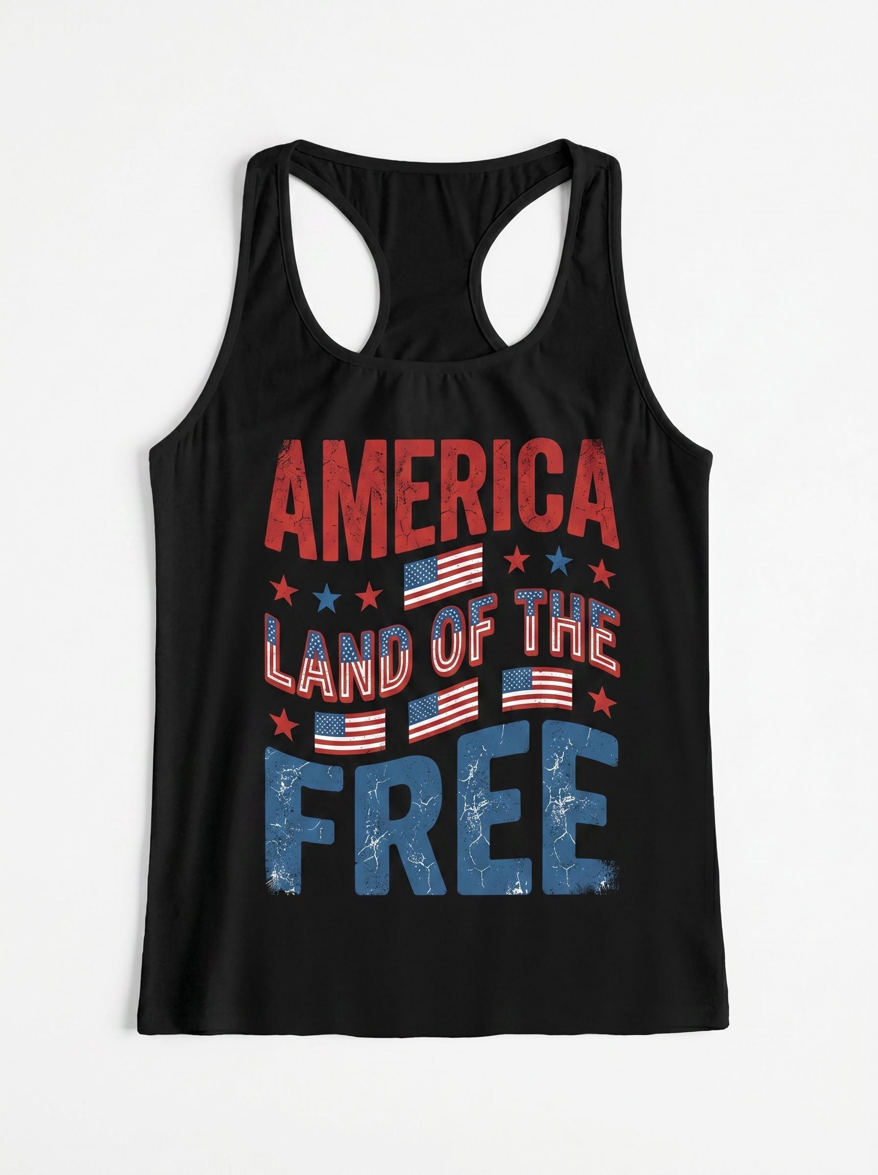 Patriotic Graphic Print Tank Top