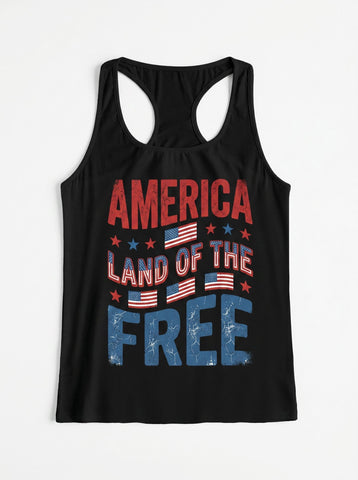 Patriotic Graphic Print Tank Top