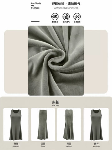 High Waisted Slim Fit Maxi Skirt
