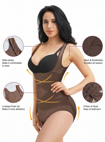 Seamless Tummy Control Bodysuit Shapewear