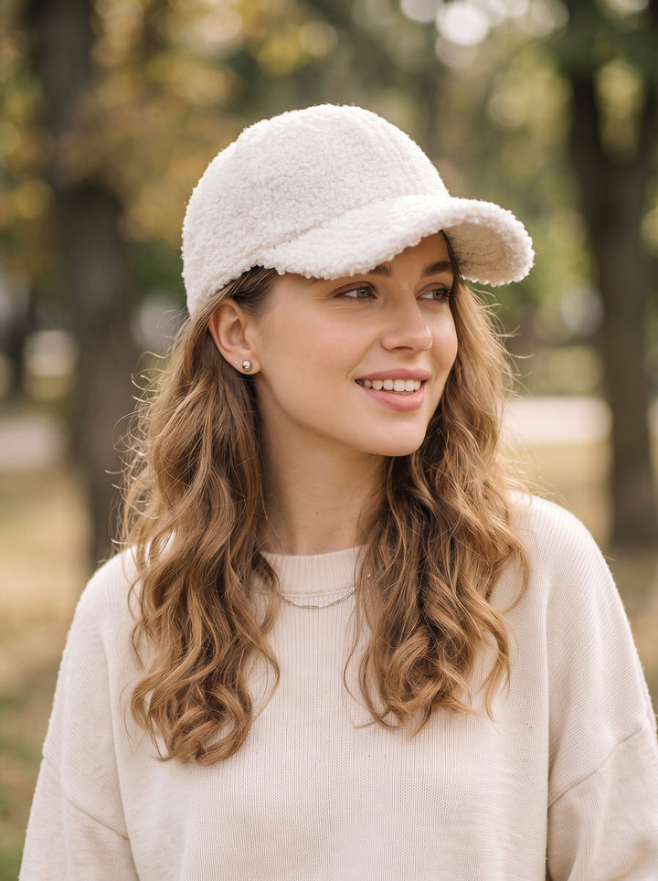 Cozy Fuzzy Fleece Baseball Hat