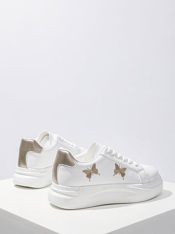Butterfly Embroider Minimalist Fashion Shoes