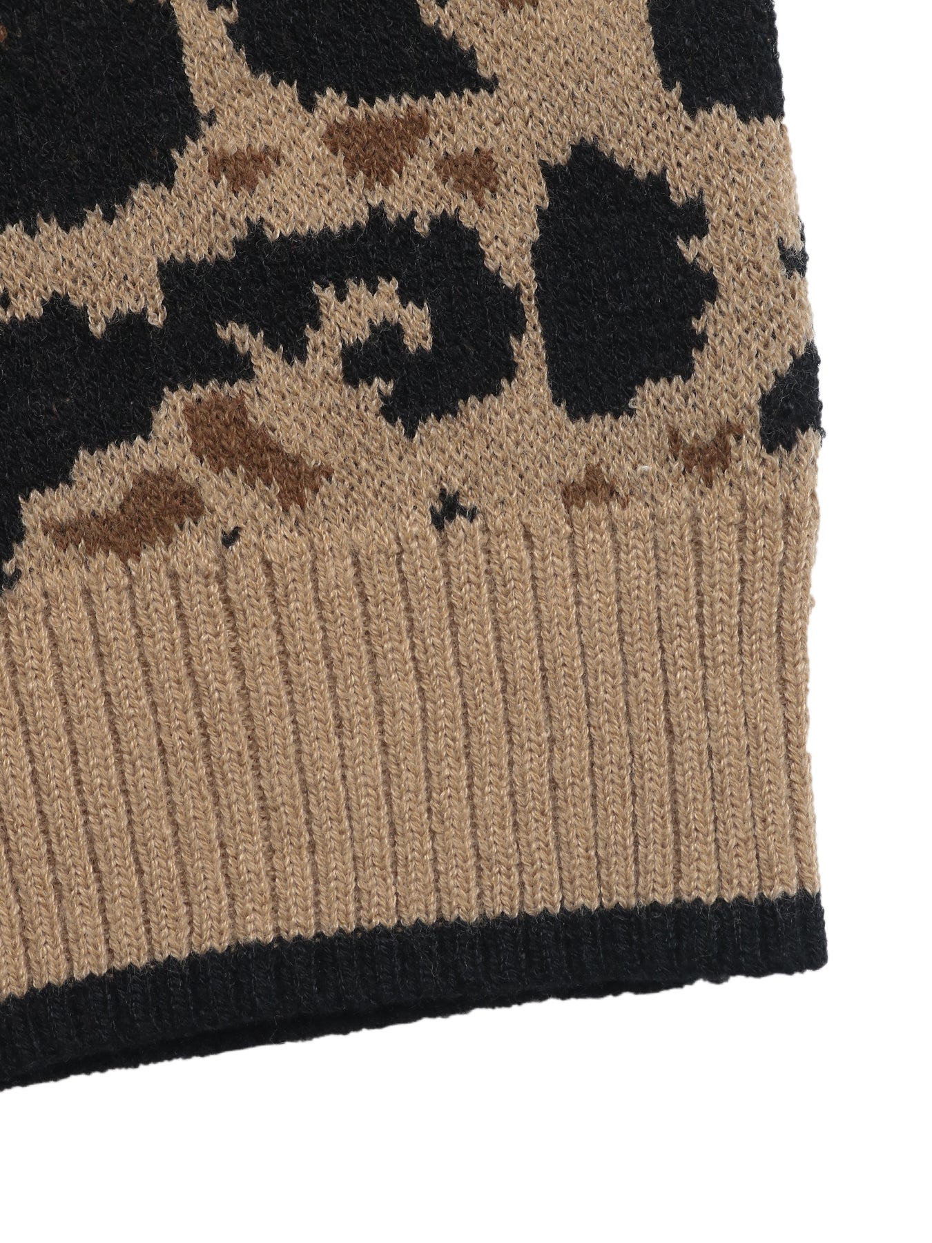 Leopard Print Tie Front Cardigan