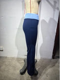 High Waisted Foldover Flare Yoga Pants
