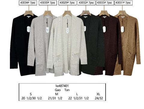 Soft Lightweight Open Front Cardigan