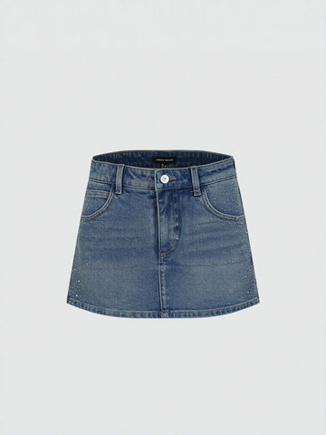 Denim Mini Skirts
