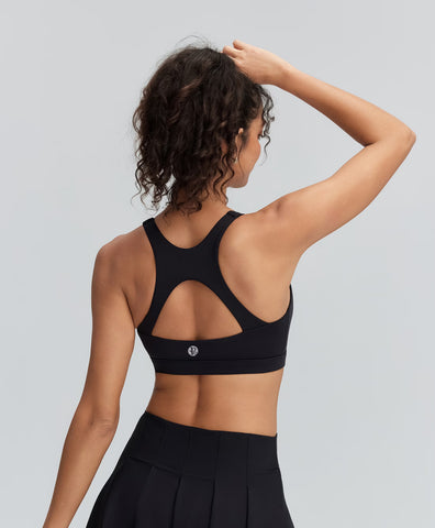 Breathable Cutout Back Sports Bra