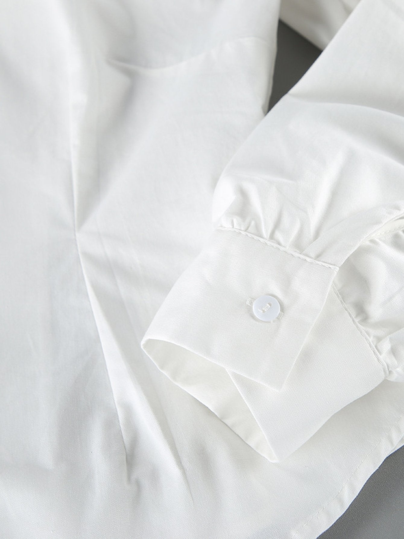 Puff Sleeve Bow Tie Blouse