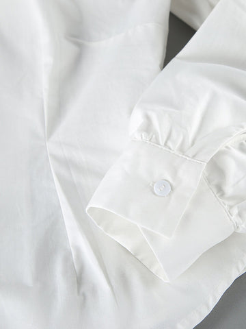 Puff Sleeve Bow Tie Blouse