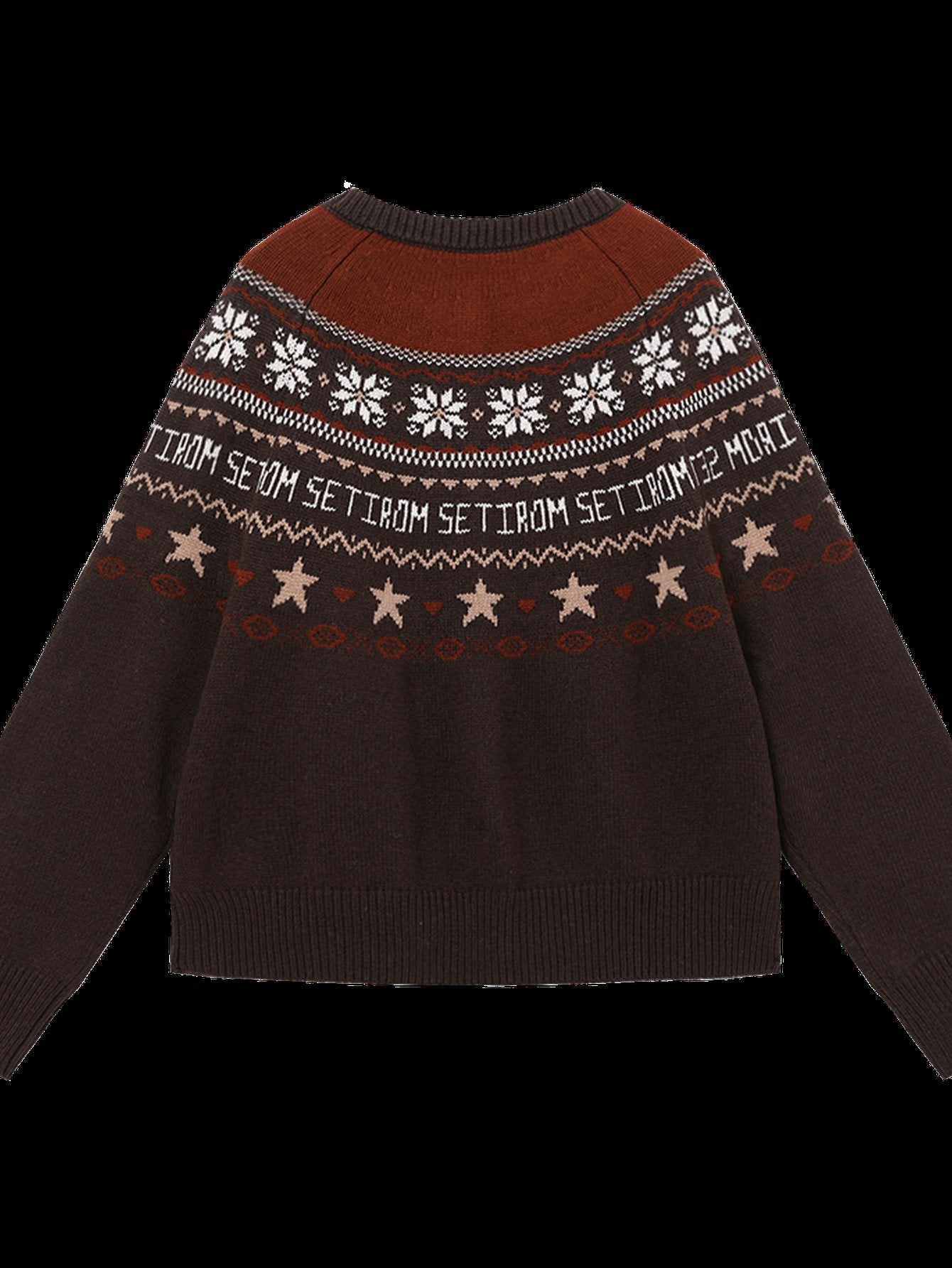 Cozy Fair Isle Pattern Cardigan Sweater