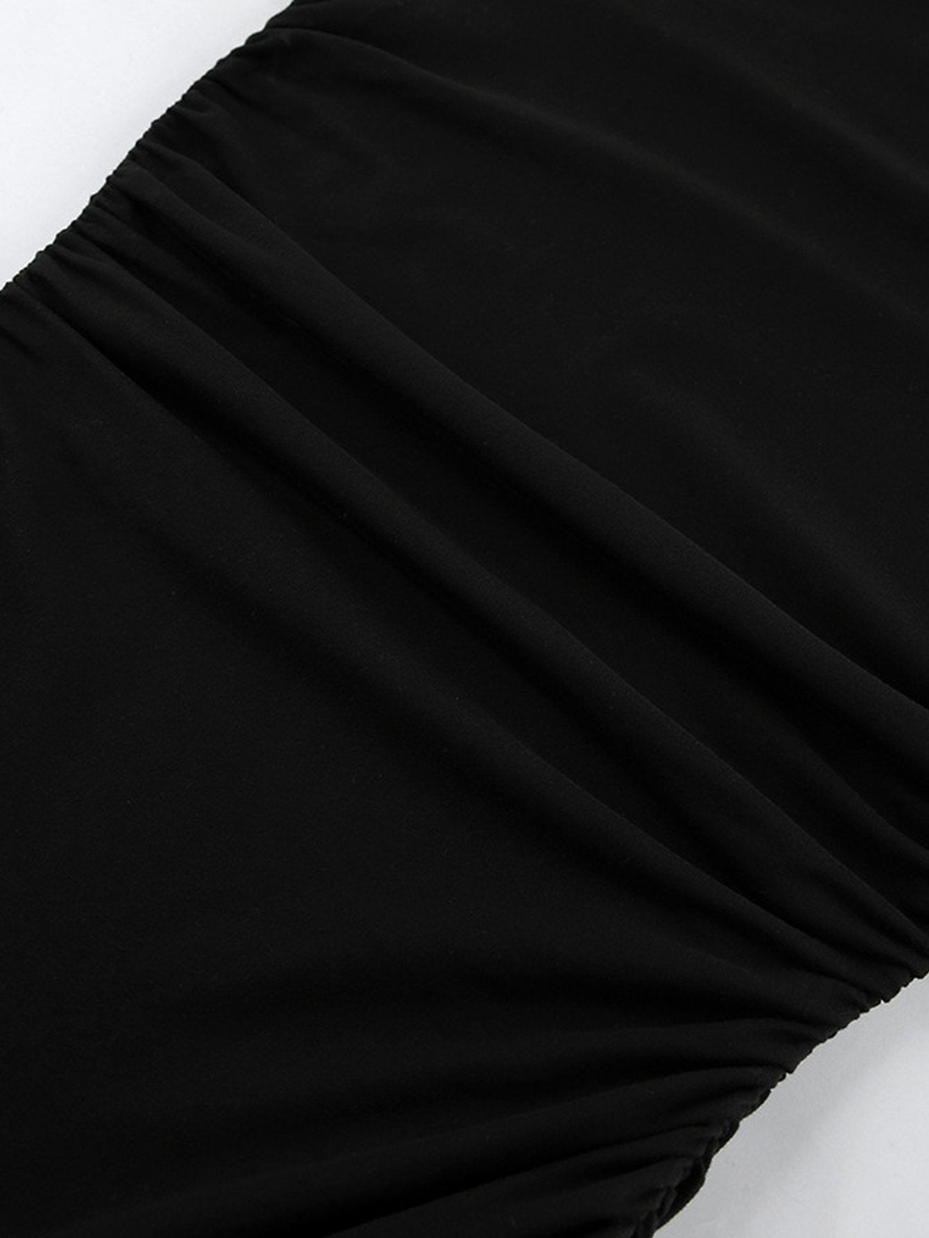 Ruched Tiered Long Sleeve Mini Dress