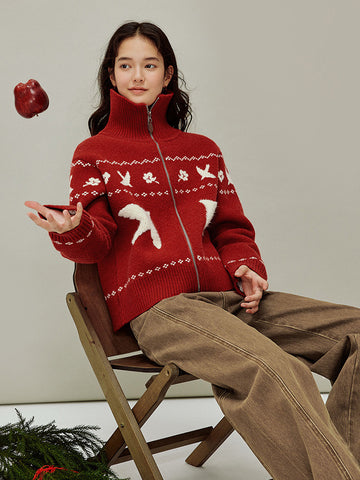 Soft Anti Pilling Zip Up Cardigan