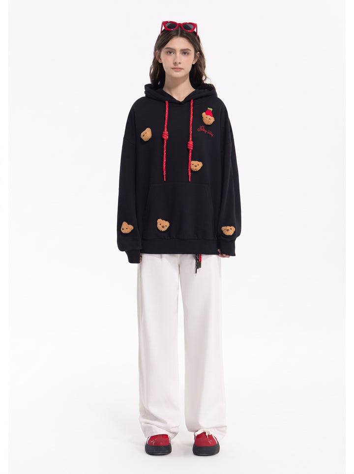 Cute Teddy Bear Graphic Hoodie
