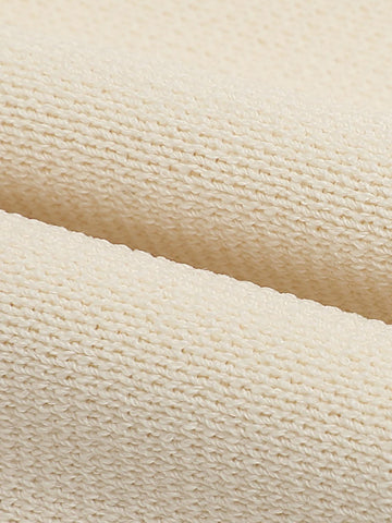 Urban Revivo Knitted Mini Skirts-Nude Beige