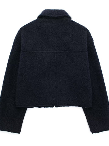Cozy Textured Zip Up Jacket