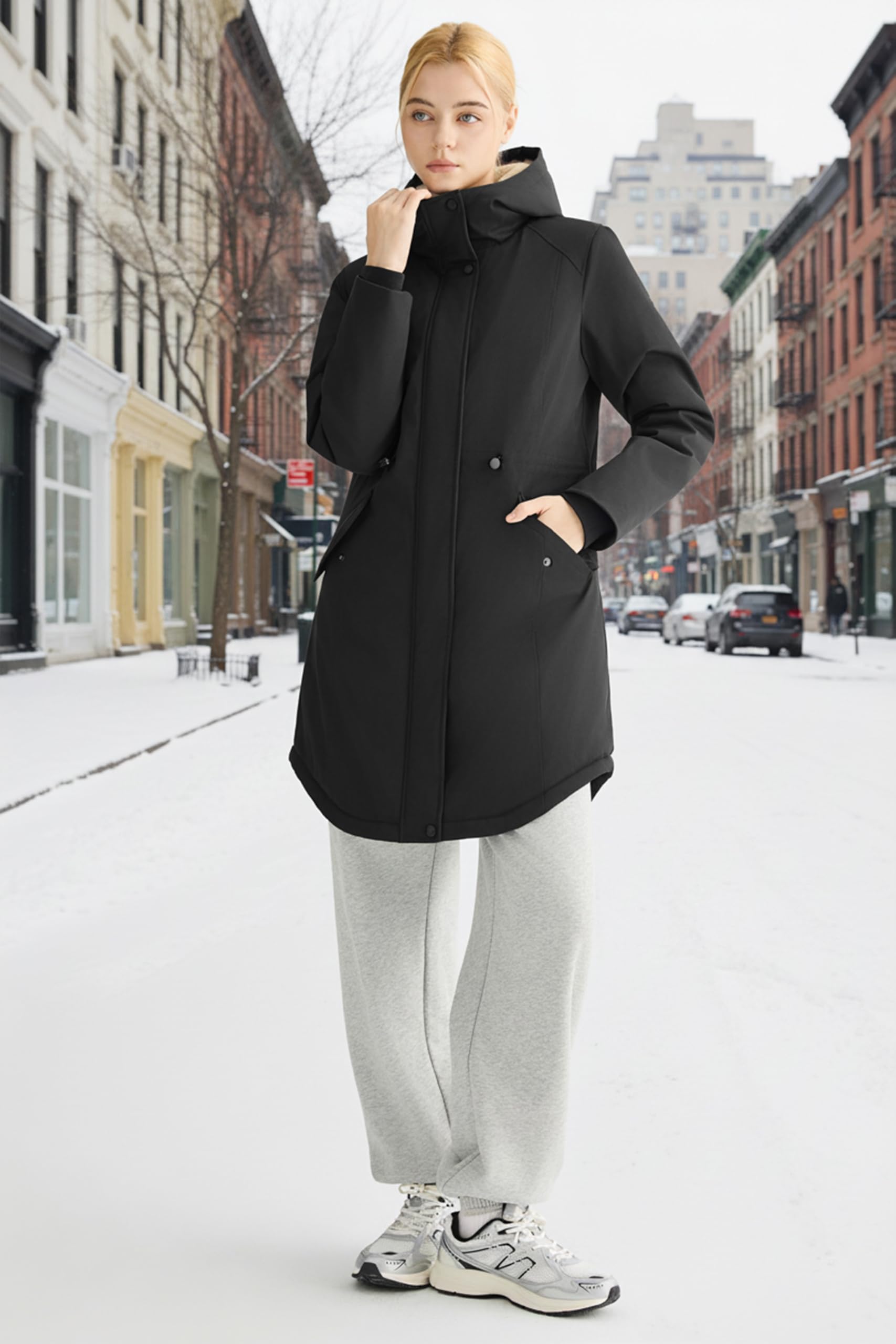 Waterproof Hooded Utility Parka Jacket