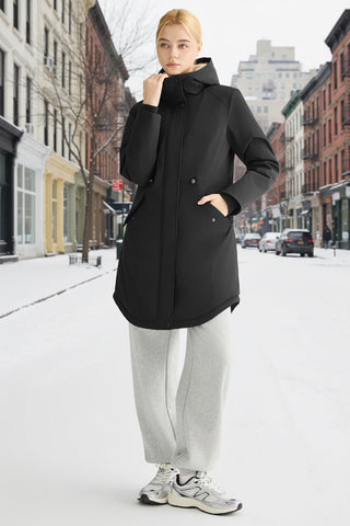 Waterproof Hooded Utility Parka Jacket
