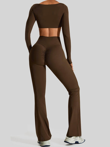 Seamless Sculpting Long Sleeve Pant Set
