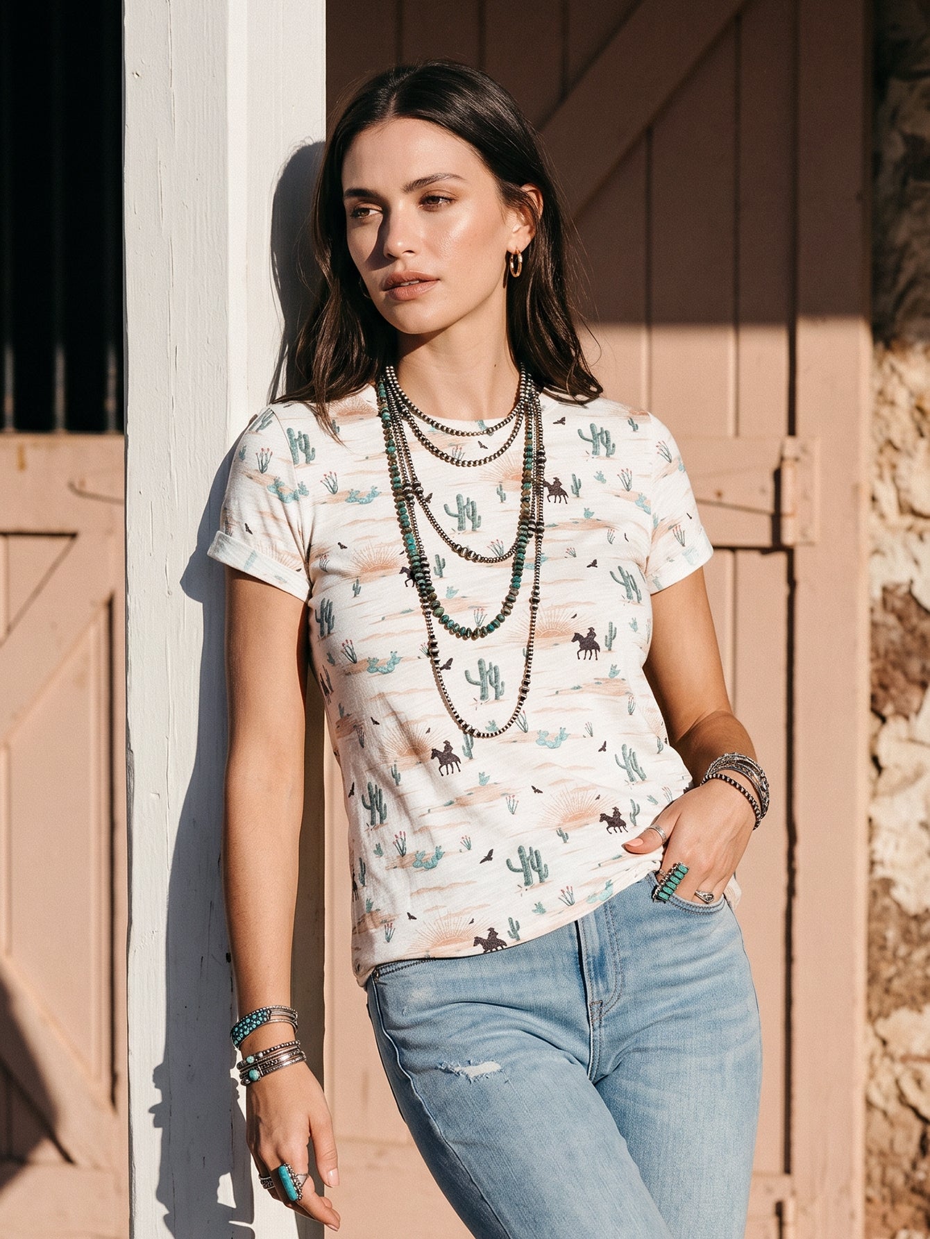 Desert Print Short Sleeve T-Shirt