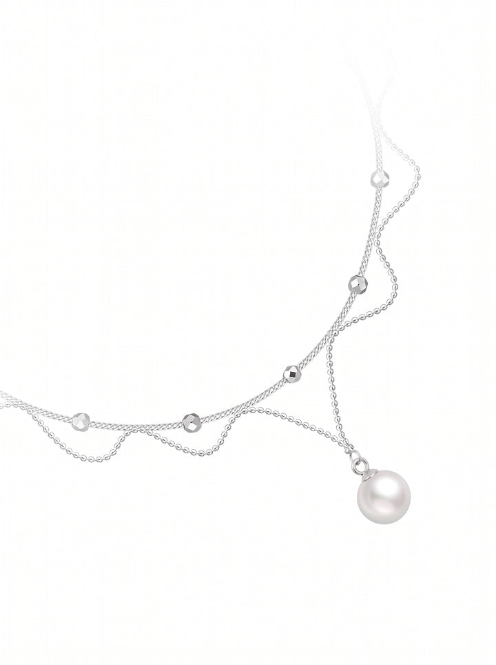 Elegant Layered Pearl Dainty Necklace
