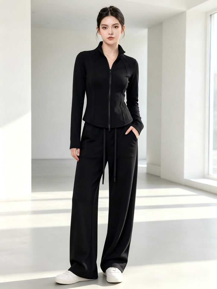 Soft Slimming Full Zip Pant Set