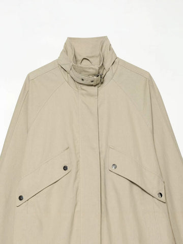 Oversized Stand Collar Utility Bomber Jacket