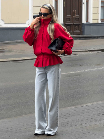 Casual Chic Peplum Pant Set