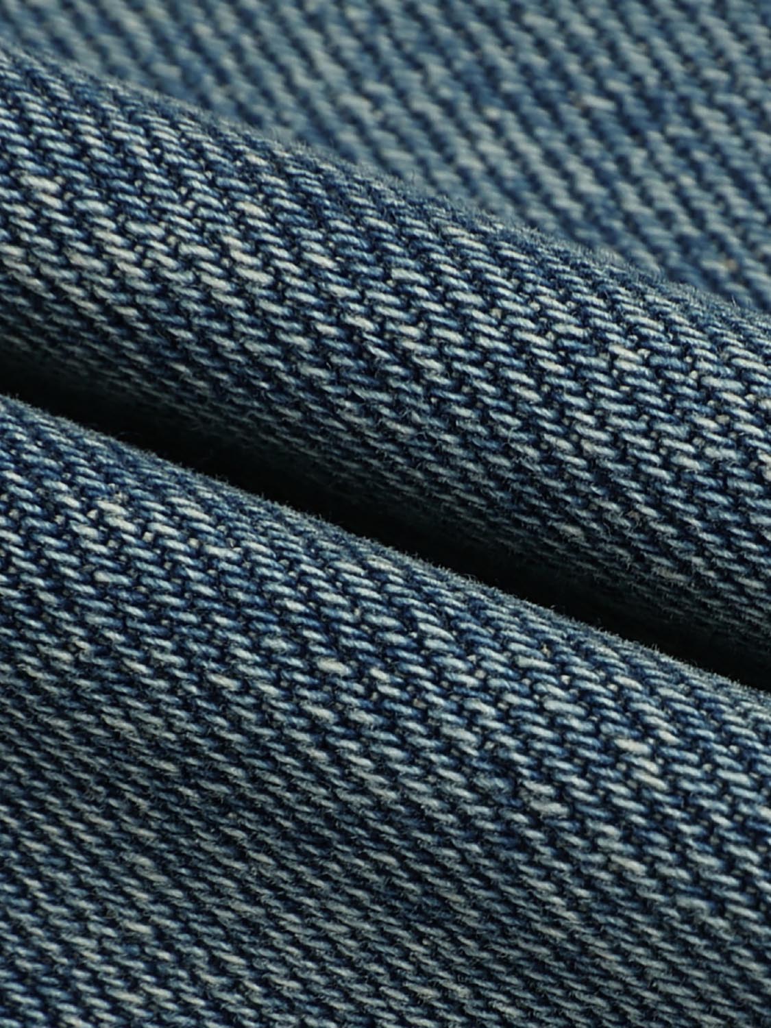Urban Revivo Belted Barrel Leg Jeans-Blue