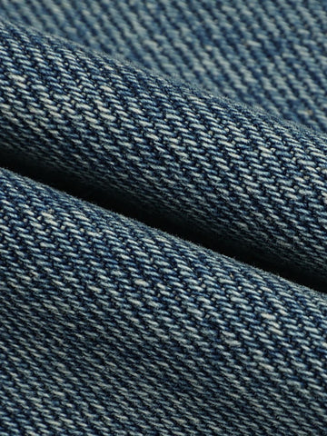 Urban Revivo Belted Barrel Leg Jeans-Blue