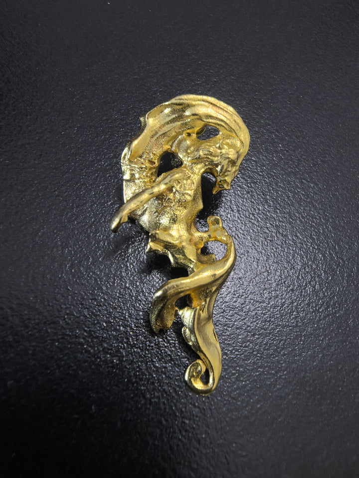 Abstract Sculptural Gold Statement Earrings