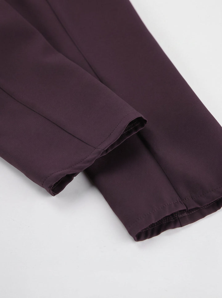 Tailored Peplum Wide Leg Pant Set