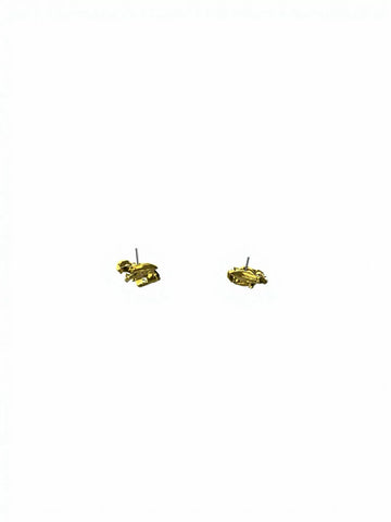 Abstract Sculptural Gold Statement Earrings