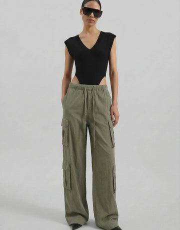 Relaxed Cargo Straight Pants