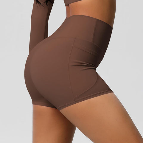 High Waisted Pocket Workout Shorts