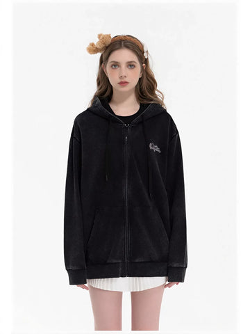 Sequin Embellished Teddy Bear Hooded Jacket