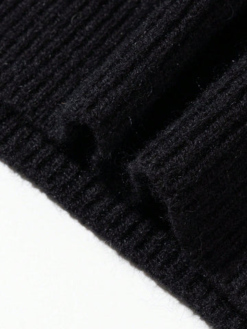 Oversized Graphic Planet Knit Sweater