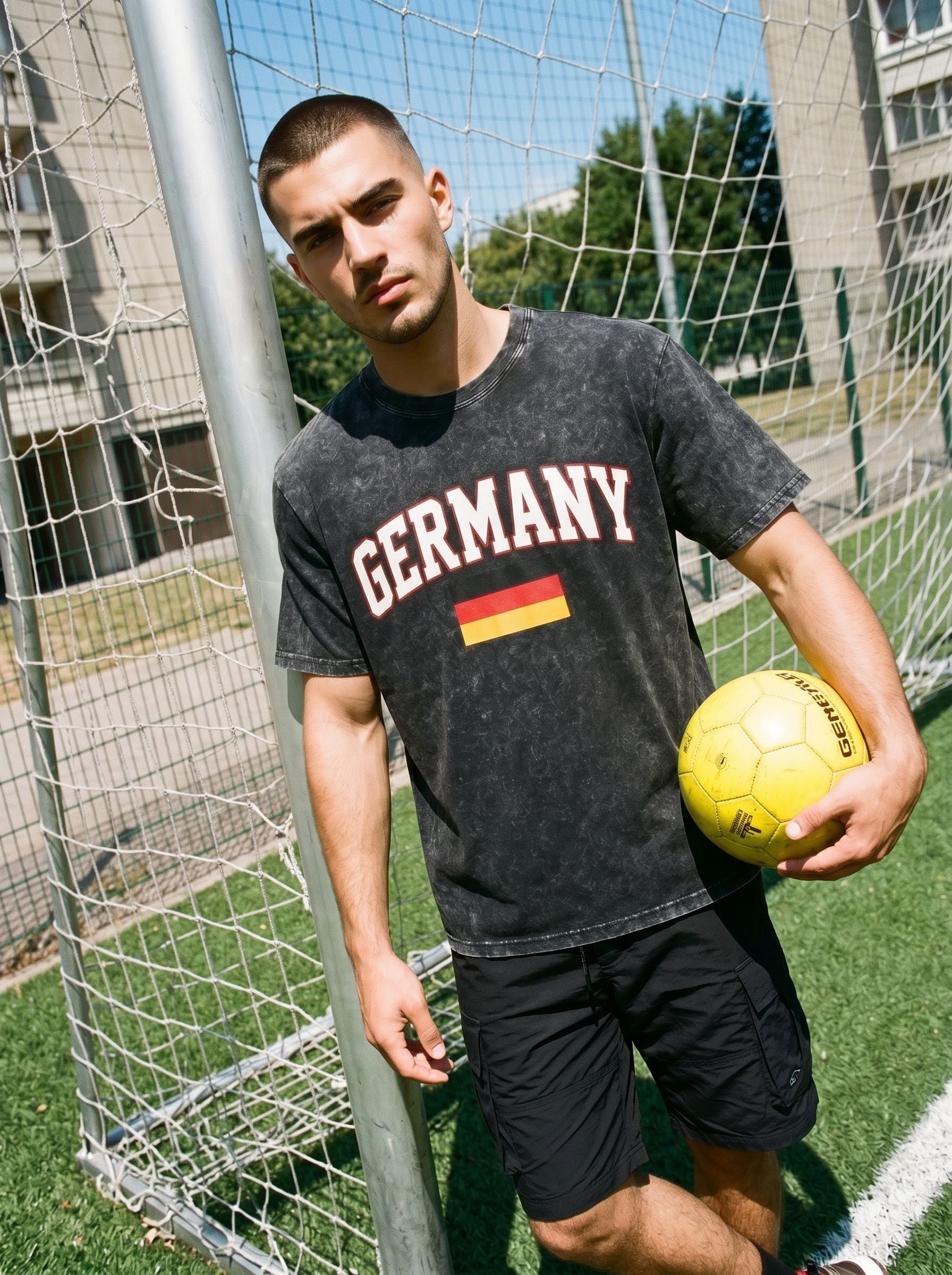 World Cup 2026 Vintage Acid Wash Germany Graphic  T-Shirt