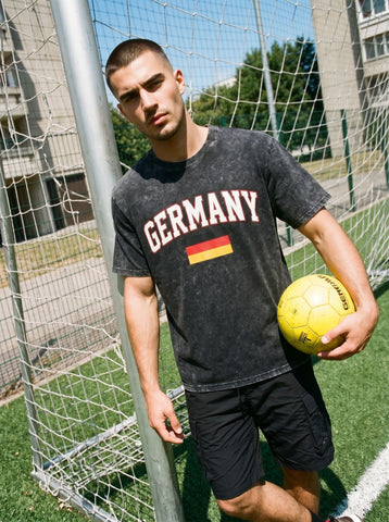 World Cup 2026 Vintage Acid Wash Germany Graphic  T-Shirt