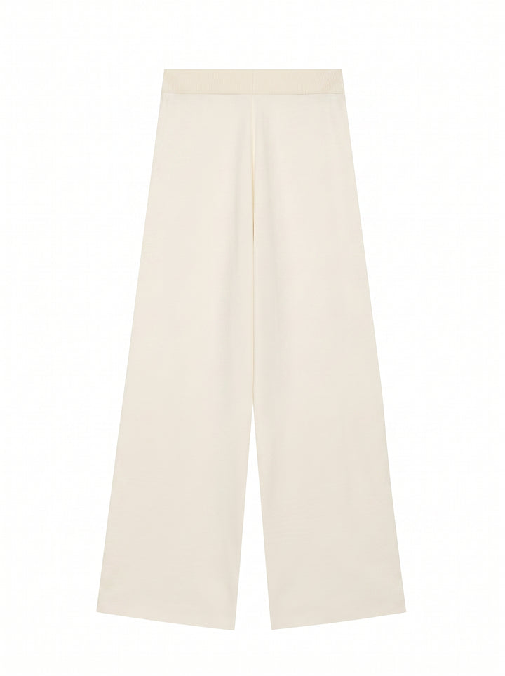 Casual Striped Sailor Collar Knit Pants Sets