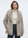 Plush Soft Faux Fur Coat