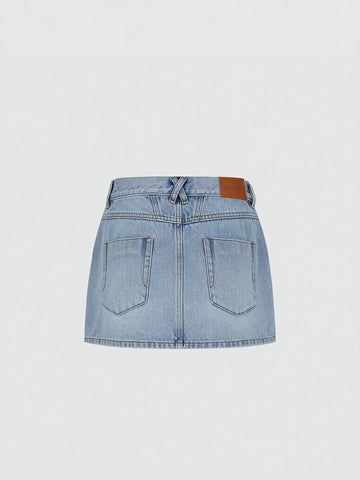 Denim Mini Skirts
