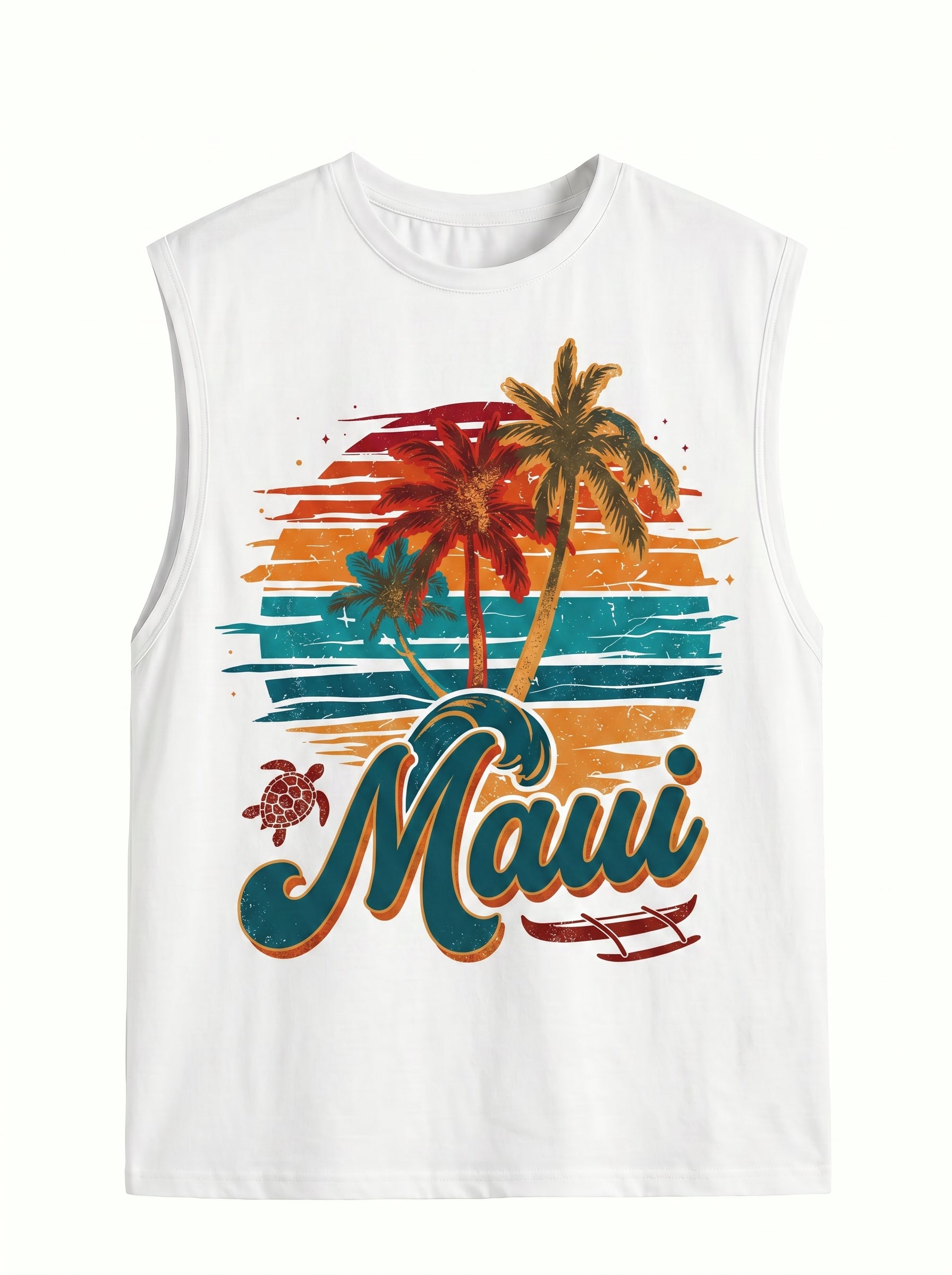 Vintage Maui Graphic Summer Tank Top