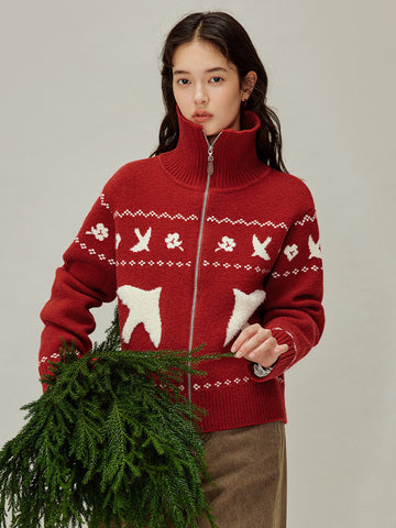 Soft Anti Pilling Zip Up Cardigan