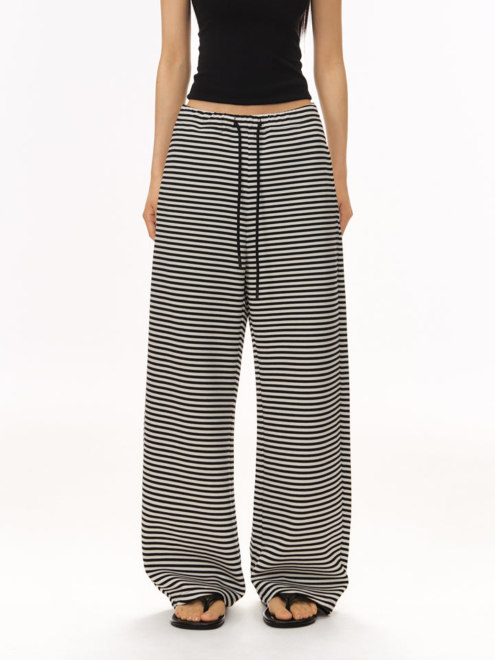 Comfy Striped Wide Leg Lounge Pants