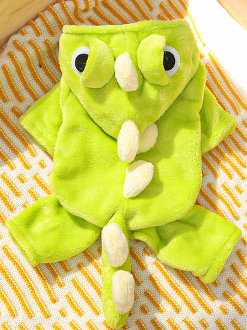 Cozy Soft Dinosaur Dog Hoodie