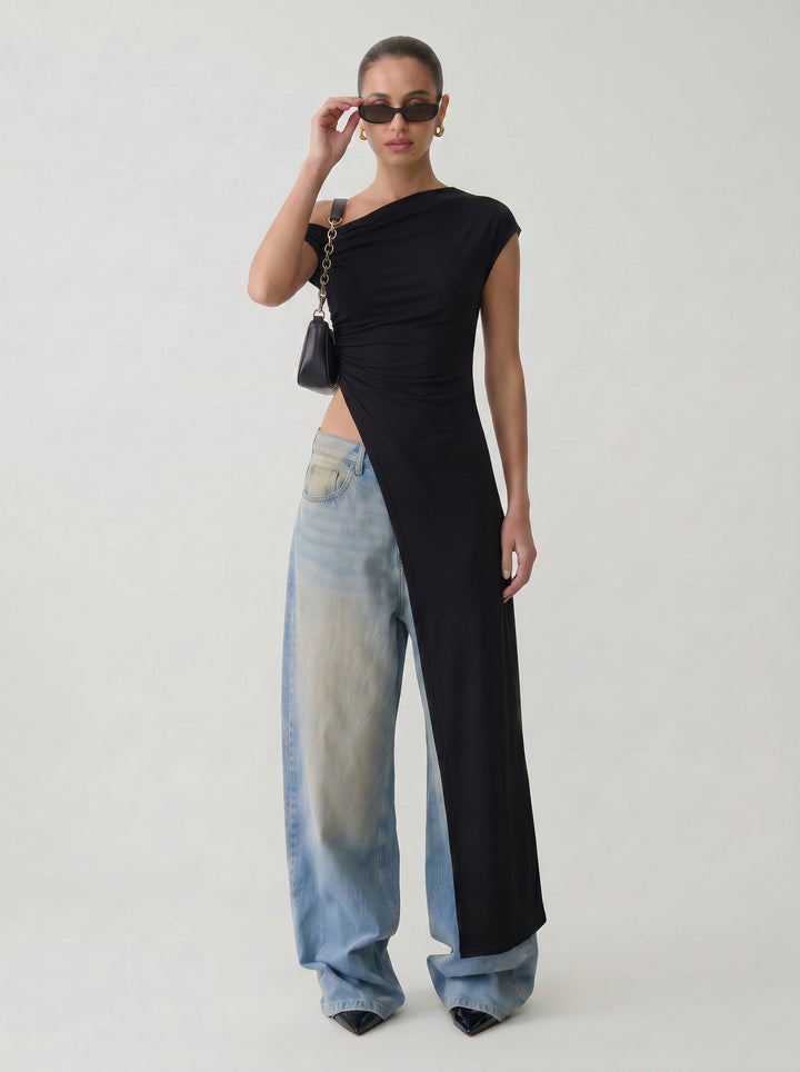 One Shoulder Asymmetrical Top