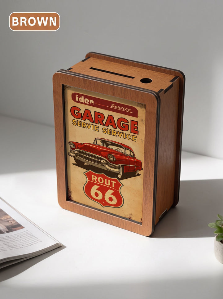 GARAGE SERVICE ROUT 66 Piggy Bank