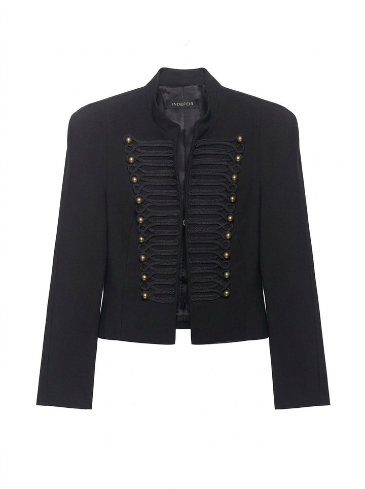 Military Inspired Button Detail Jacket